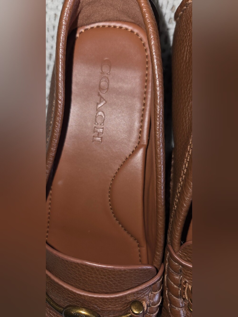 Coach Women Crosby Driver L Saddle FG1204 Size 9 - Picture 9 of 10
